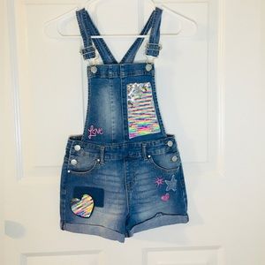 Jordache Flip Sequin Shortalls